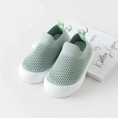 Zapatos para caminar para bebé, zapatos calcetines suaves transpirables, zapatos antideslizantes para unisex niño pequeño Foto 1 de 4