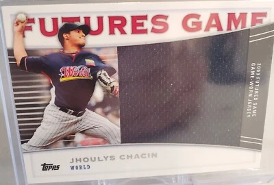 Parche de tarjeta RC 2010 Topps Futures Game Relic JHOULYS CHACIN FGR-JC novato #/139 Foto 1 de 2