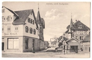 Aalen , Partie am Nördlichen Stadtgraben um 1906 - Bild 1 von 2