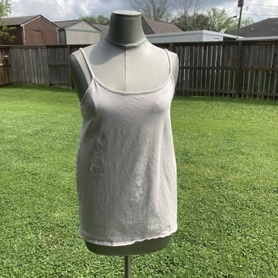 Motherhood Maternity Cream Colored Spaghetti Strap Tank In Size Large GUC  - Image 1 of 4