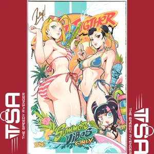 TRAJE DE BAÑO STREET FIGHTER & FRIENDS ESPECIAL 2025 Firmado Variante Exclusiva REIQ - Imagen 1 de 3