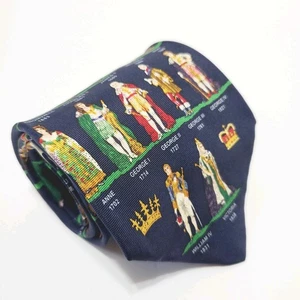 Alynn Neckwear Krawatte Multicolor King's & Queens Motiv England 1066-1901 - Bild 1 von 5