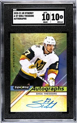 2020/21 SHEA THEODORE SYNERGY AUTO #A-ST / SGC 10- Gem Mint- POP 1- Vegas - Image 1 of 2
