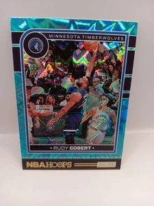Panini NBA Hoops 24-25 No. 156 Rudy Gobert Teal Explosion Parallel Holo - Picture 1 of 2