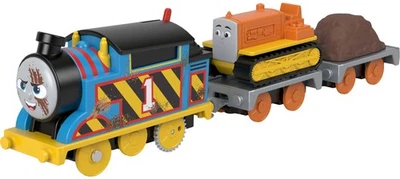 Thomas & Friends Motorized Toy Train Construction Crew Thomas & Terence The Trac - Image 1 of 4
