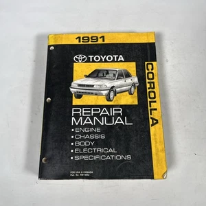 1991 Toyota Corolla Service Repair Shop Workshop Manual OEM Factory RM196U - Picture 1 of 4
