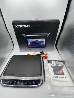 10.2" Overhead Car Roof Mounted Flip Down HDMI TFT Screen Monitor 1080P Video IR - Image 1 of 4