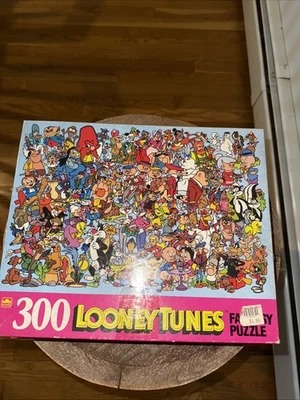 Vtg Looney Tunes Fantasy 300 Piece Jigsaw Puzzle Complete Warner Bros 1990 RARE - Image 1 of 4