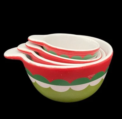 Crate & Barrel Holiday Nesting Measuring Cups - Image 1 of 4