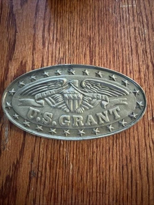 Vintage 60s USS Ulysses S Grant Submarine SSBN 631 Brass Plaque U.S. Navy Naval - Picture 1 of 5