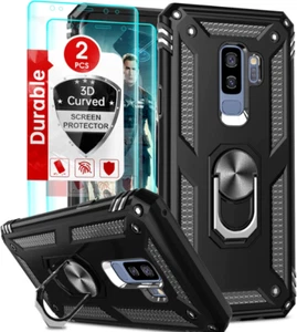 Hülle für Samsung Galaxy S9 Plus Militärqualität mit HD Displayschutzfolie, Ständer - Bild 1 von 8