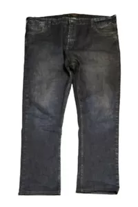 Pantalones de mezclilla ajustados acolchados jirafa para hombre talla 40 x 32 lavado oscuro bolsillos - Imagen 1 de 3