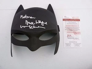 Máscara Val Kilmer Autografiada Batman Bruce Wayne Firmada Certificado JSA #2 - Imagen 1 de 1