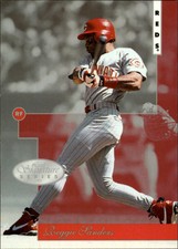 1996 Leaf Signature #25 Reggie Sanders - NM-MT