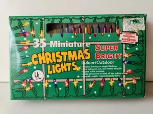 Vintage Innen/Außen Miniatur Weihnachtsbeleuchtung 35 selten neu aus altem Lagerbestand superhell - Bild 1 von 13