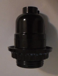 Enchufe de lámpara sin llave Leviton baquelita con carcasa roscada y anillo de sombra #SO266R - Imagen 1 de 8