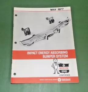 Chrysler Master Tech Service Reference Book Impact Energy Absorbing Bumper Systm - Foto 1 di 5