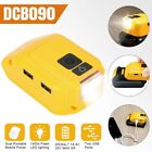 Portable Dual USB Power Source for DCB090 Liion Battery Charging with Flash LED