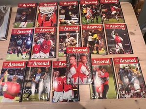 16 ARSENAL FC League & Cup Home Programmes, 2002/2003 all good condition - Picture 1 of 5
