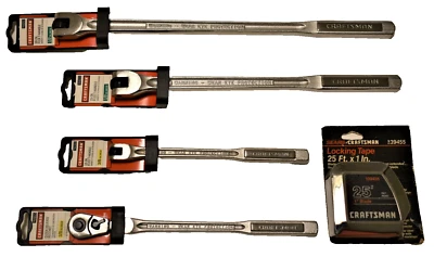 CRAFTSMAN 10-15-18 MANGO FLEXIBLE 3/8-1/2 Dr BREAKER 44202 44201 4363 44815 trinquete Foto 1 de 4