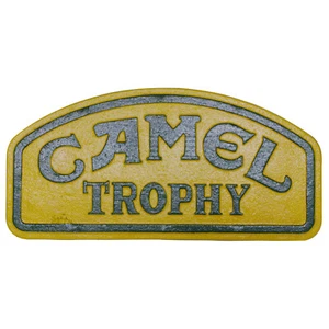 Camel Trophy Small 23cm Cast Iron Sign Plaque GarageWorkshop Challenge Landrover - Picture 1 of 3