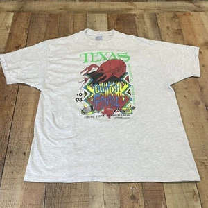 Vintage 1994 Texas Crawfish Festival T Shirt Sz 2XL Amazing Vintage Graphic ๐ฅ๐ฅ - Picture 1 of 9