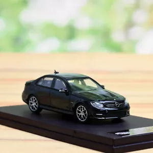MODELO KING ESCALA 1/64 MERCEDES-BENZ AMG C63 W204 negro diecast coche modelo juguete - Imagen 1 de 6