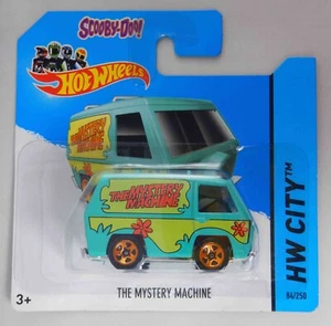 Hot Wheels Scooby Doo THE MYSTERY MACHINE Van 2013 HW City Short Card 84/250 NEW - Picture 1 of 6