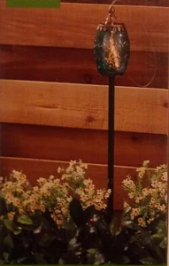 Solar Light Decorative Blue Glass Outdoor Garden 3 in 1 Free Shipping!! - Picture 1 of 3