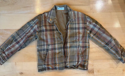 Vintage Kids Boys Made In The Japan Jacket Coat Size 6 Plaid Kmart - Image 1 of 3