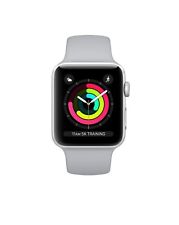 Expédition maintenant !!! Apple Watch Series 3 GPS 38 mm argent blanc iwatch boîte ouverte B 