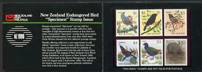 MINT 1985-88 NEW ZEALAND NZ BIRDS   DEFINITIVES SPECIMEN STAMP BOOKLET - NZ 1990 - Image 1 of 2