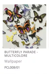 christian lacroix wallpaper BUTTERFLY PARADE -MULTI COLORE Wallpaper PCL008/01 - Picture 1 of 5