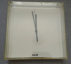 Kartell Tic & Tac Wall Clock by Philippe Starck 12 Inch Sq White - BNIB RRP £97 - Picture 1 of 7