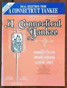 RODGERS/HART "SELEZIONI VOCALI DA UN CONNECTICUT YANKE" 1984 9 CANZONI PB VG+ - Foto 1 di 1