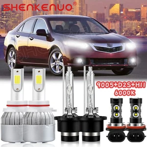 LED HID Headlight+Fog Light Bulb Kit For Acura TSX 2009 2010 2011 2012 2013 2014 - Picture 1 of 12