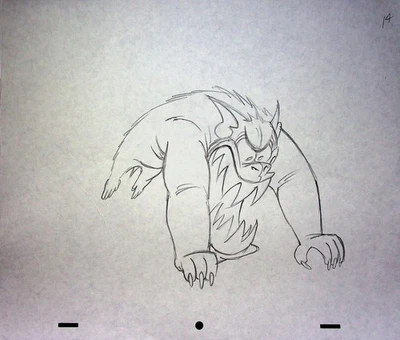 The Ren & Stimpy Show Production Hand-Drawn The Royal Canadian Kilted Yaksmen - Image 1 of 2