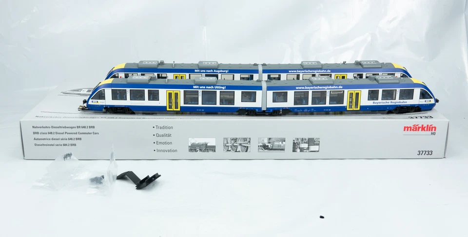 Märklin 37733 Nahverkehrs-Dieseltriebwagen BR 648.2 der BRB, Wie neu Topzustand - Bild 1 von 4