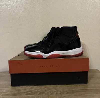 Jordan 11 Retro High Bred Size 13 - 378037-061 Black Red Men’s Sneakers OG Rare - Image 1 of 4