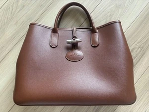 Longchamp Rozo Leather Tote Bag M - Picture 1 of 7
