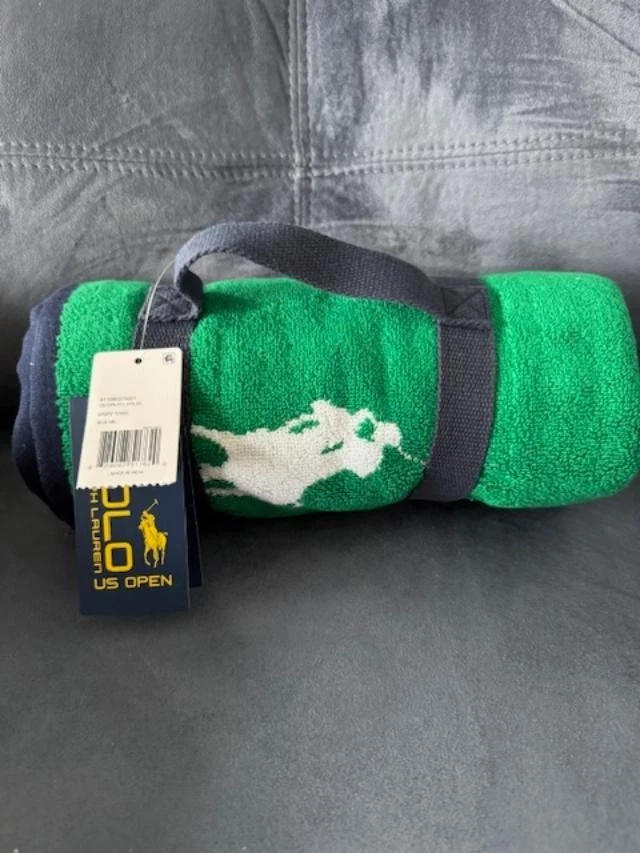 Nuevo Polo Ralph Lauren Toalla Jugador US Open Tenis 2025 Fechado en Cancha Foto 1 de 1