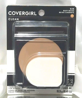 COVERGIRL Clean Powder Foundation Buff Beige 525 0.44 oz Compact NEW Sealed - Image 1 of 3