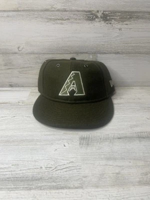 New Era 9Fifty Green Wool Retro Crown Fit Arizona Diamondback Strapback OSFM - Image 1 of 4