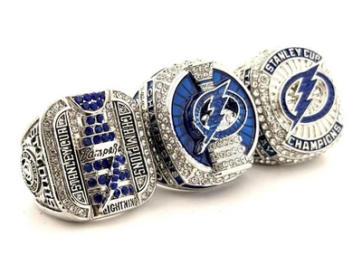 Conjunto de anéis de campeonato NHL / 2004 2020 2021 Tampa Bay Lightning Stanley Cup - Imagem 1 de 4
