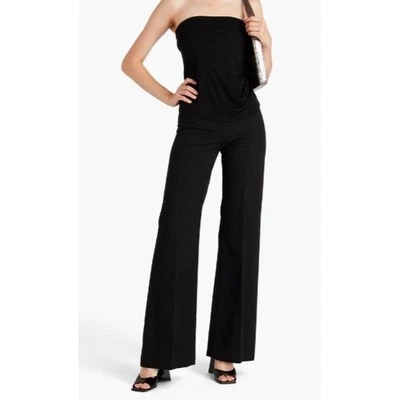 Helmut Lang Women's Viscose tube Strapless Cut OUT Top XL NWT 265 black - Image 1 of 4