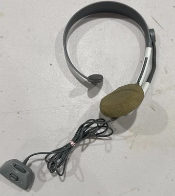 MICROSOFT OEM XBOX 360 OFFICIAL WIRED CHAT HEADSET W/ BOOM MIC WHITE - Image 1 of 3