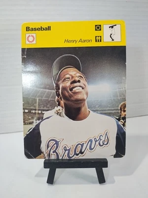 1977 Sportscaster Hank Aaron #03-16 Versão ITÁLIA Cartão Vintage Raro  - Imagem 1 de 4