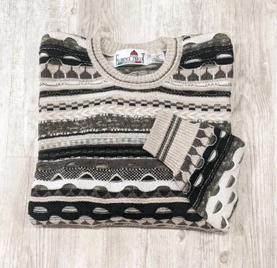 Vintage Coogi Style 3D Knit Textured Florence Tricot Mens XL Sweater Crewneck - Image 1 of 4