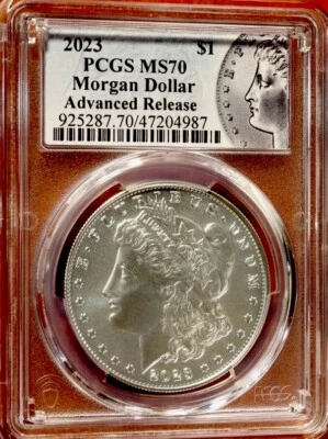 2023 MORGAN Silver Dollar PCGS MS70 ADVANCED RELEASE💥FLAWLESS QUALITY💥 - Image 1 of 4