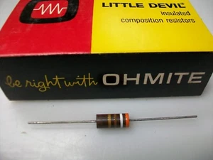 OHMITE 390 OHM 2 WATT CARBON KOMP. WIDERSTAND - Bild 1 von 2